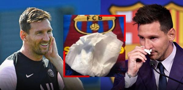 Announces to sell Messi tear-stained tissues